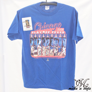 CHICAGO CUBS MLB シカゴ カブス TEE Tシャツ 青 2008 174 M