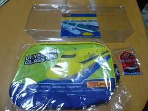  Plarail shoulder bag & clear bag & Tomica patrol car reflector 