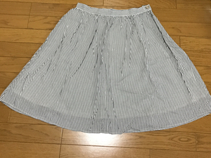 PART2 JUNKOSHIMADA Junko Shimada stripe gathered skirt size 76