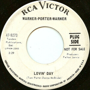 Warner - Porter - Warner Lovin' Day Pre The Status Cymbal ソフトロック 試聴