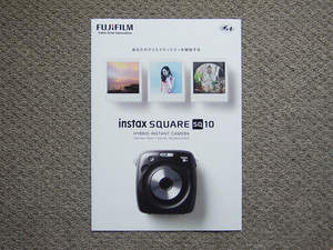 【カタログのみ】FUJIFILM チェキ 2017.04 instax SQUARE SQ10