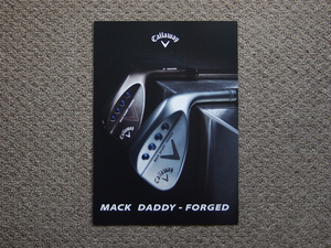 【カタログのみ】Callaway 2016.09 MACK DADDY-FORGED 検 WEDGES MD3 MILLED