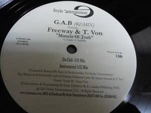 G.A.B featuring Freeway&T.Von/moment of truth/1191