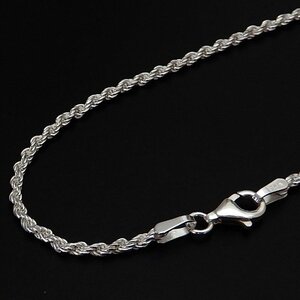 ネックレス メンズ シルバー925 フレンチロープ チェーン 50cm 1.9mmmm アクセサリーフレンチロープ ネックレス のみ チェーン だけ fr450