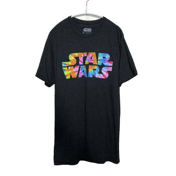 USA古着 STAR WARS スターウォーズ 半袖 Tシャツ ロゴ タイダイ メンズM BA1284