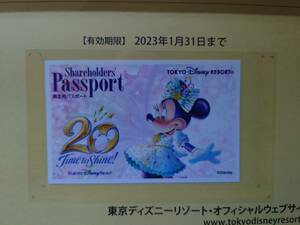 東京ディズニーリゾート　株主用パスポート１枚　即決あり