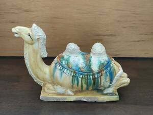 * Tang three ... camel. ornament antique goods China work of art antique *