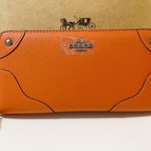 COACH コーチ レディース 財布 長財布 アウトレット 新品 未使用 オレンジ