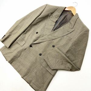  Eve солнечный rolan * YVES SAINT LAURENT tailored jacket двойной summer жакет оттенок коричневого 175. год. джентльмен стиль *#AE191