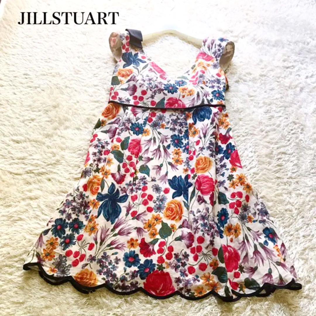 販売を販売 8.6万ジルスチュアート Flower Jacquard Dress ひざ丈ワンピース