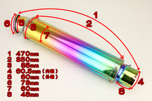350mmショートサイレンサー 虹色CBR1000RR CB1300SF フォルツァ CB400SF ホーネットRVF400 VFR750 CBR1100XX_画像6
