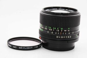 【外観特上級】レンズフィルター付き　Canon New FD 24mm F2.8 単焦点 広角レンズ FD マウント　#e3548