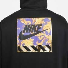 NIKE ナイキ NSW スクエアロゴ パーカー 黒金 L DM2277-010 22-0225-3-6