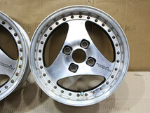 A715 旧車 当時物 絶版 希少 ADVAN Racing 鬼 Oni 15X7.5J +2 PCD114.3 2本 アドバン レーシング オニ JDM USDM S13 S14 AE86 180SX ドリ車_画像4