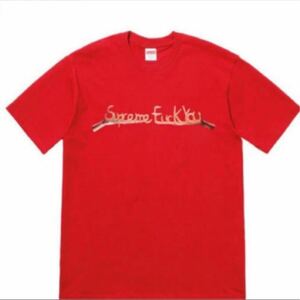 supreme fuck you tee 赤色 M シュプリーム 