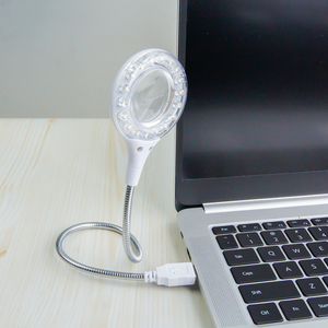 【匿名配送】LEDライト USB フレキシブルアーム ノートPC モバイル ポータブル 持ち運び 電池不要 拡大鏡 明るい 18LED