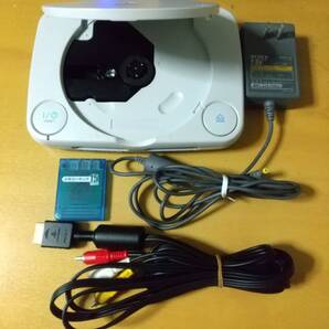 動作確認済★PSONE本体一式+PS1用メモリーカード⑤★匿名配送・時間帯指定配送対応★新規OK