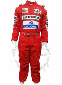 海外 送料込み 　高品質　アイルトン・セナ F1 F1 Racing Aryton Senna Racing Kart Suit 1991 Level 2 サイズ各種　レプリカ　490