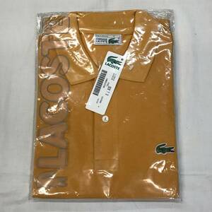 French LACOSTE L1212 Made in France / 未使用 フレンチ ラコステ ポロ フランス製 / ORANGE / SIZE-３ 