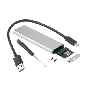 新品　USB3.1Gen2対応M．2NVMeSSDケース アルミ合金　シルバー