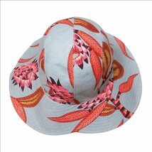 エルメス ハット 帽子 オルガ 56サイズ サバンナの花 ナッテ織り HERMES CHAPEAU FEMME OLGA FLEURS SAVANA SUR NATTE_画像1