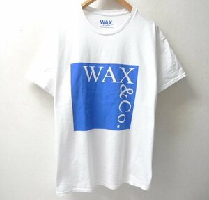 ◆WAX WAX&CO スクエアロゴプリント Tシャツ 白 サイズXL　美品　SURF サーファー