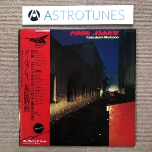 傷なし美盤 森園勝敏 Katsutoshi Morizono 1979年 LPレコード クール・アレイ Cool Alley 帯付 ポスター付 Jim Keltner 中村哲