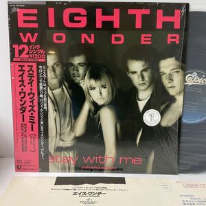 美盤/シュリンク ハガキ付/エイス・ワンダー/STAY WITH ME EXTENDED VER./12inch レコード/帯付/12・3P-700/1985/EIGHTH WONDER/LOSER IN L