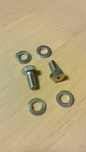  Dynamo installation screw M6 type & washer 2 kind each 2 piece made goods 