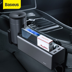 お得 Baseus 車用の自動カーシートオーガナイザー 仕切り用の収納ボックス 携帯電話ホルダー ポケット ラップトップ