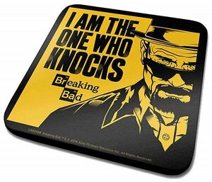 □ ブレイキング・バッド □ 公式"I AM THE ONE WHO KNOCKS"コースター/ハイゼンベルク/ウォルター