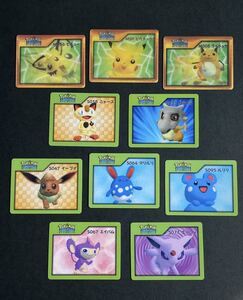 10枚(3D マルチカード 3枚) ポケモン ナイスカード pokemon CHANNEL ポケモンチャンネル ピカチュウ Nice Card エーフィ 天田