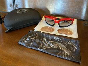 オークリー OAKLEY スポーツサングラス スピリット ジャケット splitJ ACKET 赤 黒