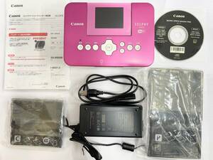 【48159】Canon SELPHY CP910 コンパクトフォトプリンター ピンク 現状品 通電確認済み
