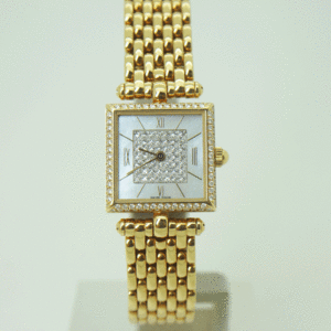 VCA Van Cleef & Arpels [VanCleef & Arpels] diamond bezel diamond face shell PA49 series lady's quartz regular goods 