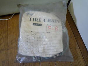 * new goods unused dead stock FUJI Fuji tire chain F-6 325-165 300-17* search rare rare that time thing 3.25-16 3.00-17 snow road ice bar n