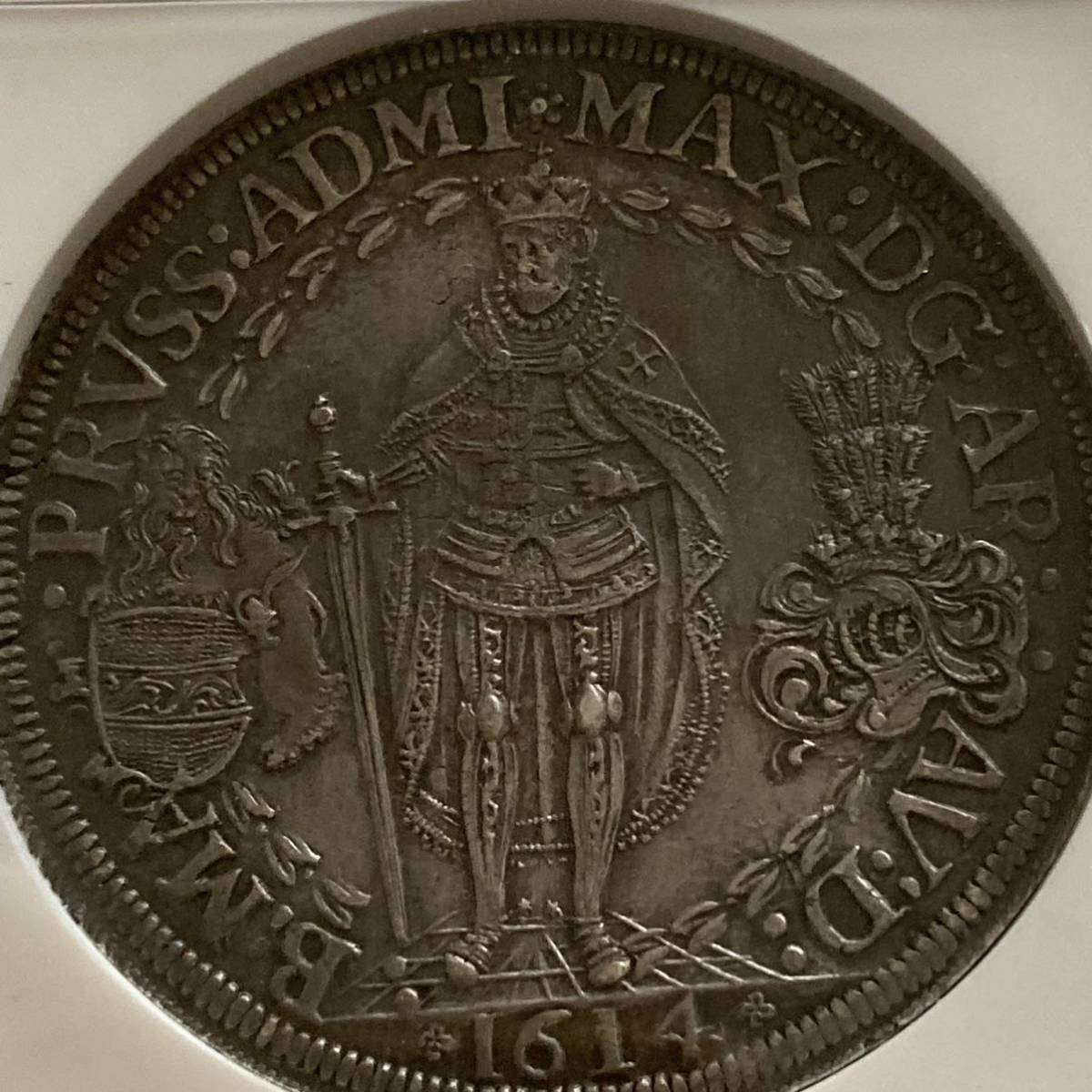 1643年 神聖ローマ帝国 3クロイツァー 銀貨 NGC オーストリア 旧貨幣 