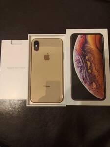 送料無料;iPhone XS 512GB GOLD(付属品付き)SIMロック解除済です