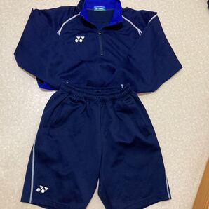YONEX 上下セット 練習着 ハーフパンツ ヨネックス トレーニングウェア 上着長袖M ハーフパンツS