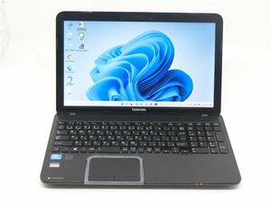 最新Win11Pro/カメラ内蔵/中古/15型/ノートPC/新品SSD256/8GB/CeleronB830/TOSHIBA　T552/36GB　新品無線マウス　MSoffice2021proPlus搭載