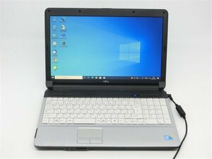 中古/15型/ノートPC/Windows10/新品SSD256GB/4GB/i3-M350/FMV　AH350/AX 　MSOffice　動作良品