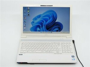 カメラ内蔵/中古/15型/ノートPC/Windows11/新品SSD256GB/8GB/Pentium　B960/FMV　AH42/H 　新品無線マウス MS office2021搭載　