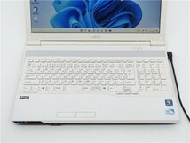 カメラ内蔵/中古/15型/ノートPC/Windows11/新品SSD256GB/8GB/Pentium　B960/FMV　AH42/H 　新品無線マウス MS office2021搭載　_画像2