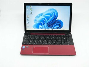 最新Win11Pro/カメラ内蔵/中古/15型/ノートPC/新品SSD256/8GB/4世代i3/TOSHIBA　T554/45KR 新品無線マウス 　MS office2021ProPlus搭載