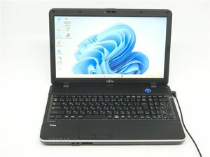 最新Win11Pro/カメラ内蔵/中古/15.6型ノートPC/爆速新品SSD256/6GB/3世代i5/FMV　AH15/M 　 新品無線マウス　MS office2021ProPlus搭載