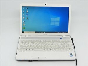 カメラ内蔵/中古/15.6型/ノートPC/Win10/HDMI/SSD256/4GB/Pentium　B960/FMV　AH42/G MS office2021ProPlus搭載　新品無線マウス