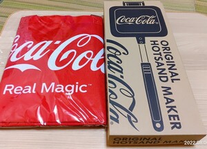 コカコーラ 非売品 グッズ オリジナルホットサンドメーカー ホットサンドメーカー 直火 エコバッグ ビッグバッグ 2点セット