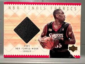 2001 Finals Jersey Upper Deck Dikembe Mutombo ディケンベ・ムトンボ NBA ファイナル Panini バスケ HOF All-star リバウンド ブロック王