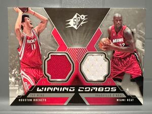 SSP Dual Jersey 05 Upper Deck SPX Yao Ming Shaquille O’Neal 姚明 シャキール・オニール Shaq Rockets HOF Panini ユニフォーム バスケ