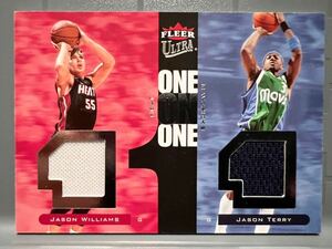 激レア選手/99枚限定 Jersey 07-08 Fleer Jason Williams Jayson Terry ジェイソン・ウィリアムス ジェイソン・テリー NBA Panini バスケ